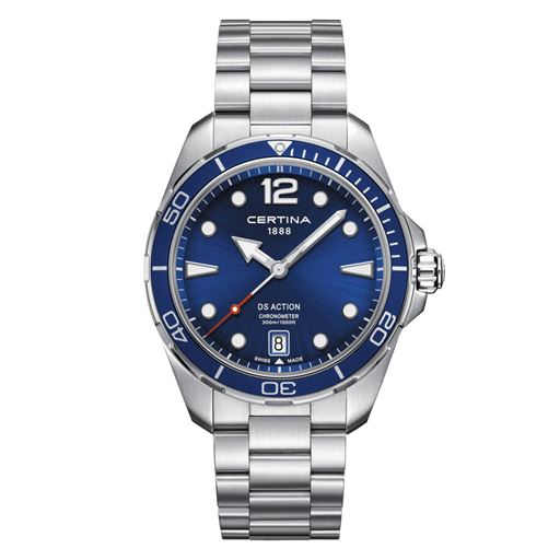 Certina Ds Action C032.451.11.047.00 Herreur, Sølv/Blå, 43 mm