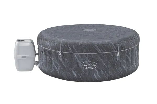 Bestway Lay-Z-Spa 60175, 669 L, 4 person(er), Rund, Boble/Jet massage, Grå, Hvid, 40 °C
