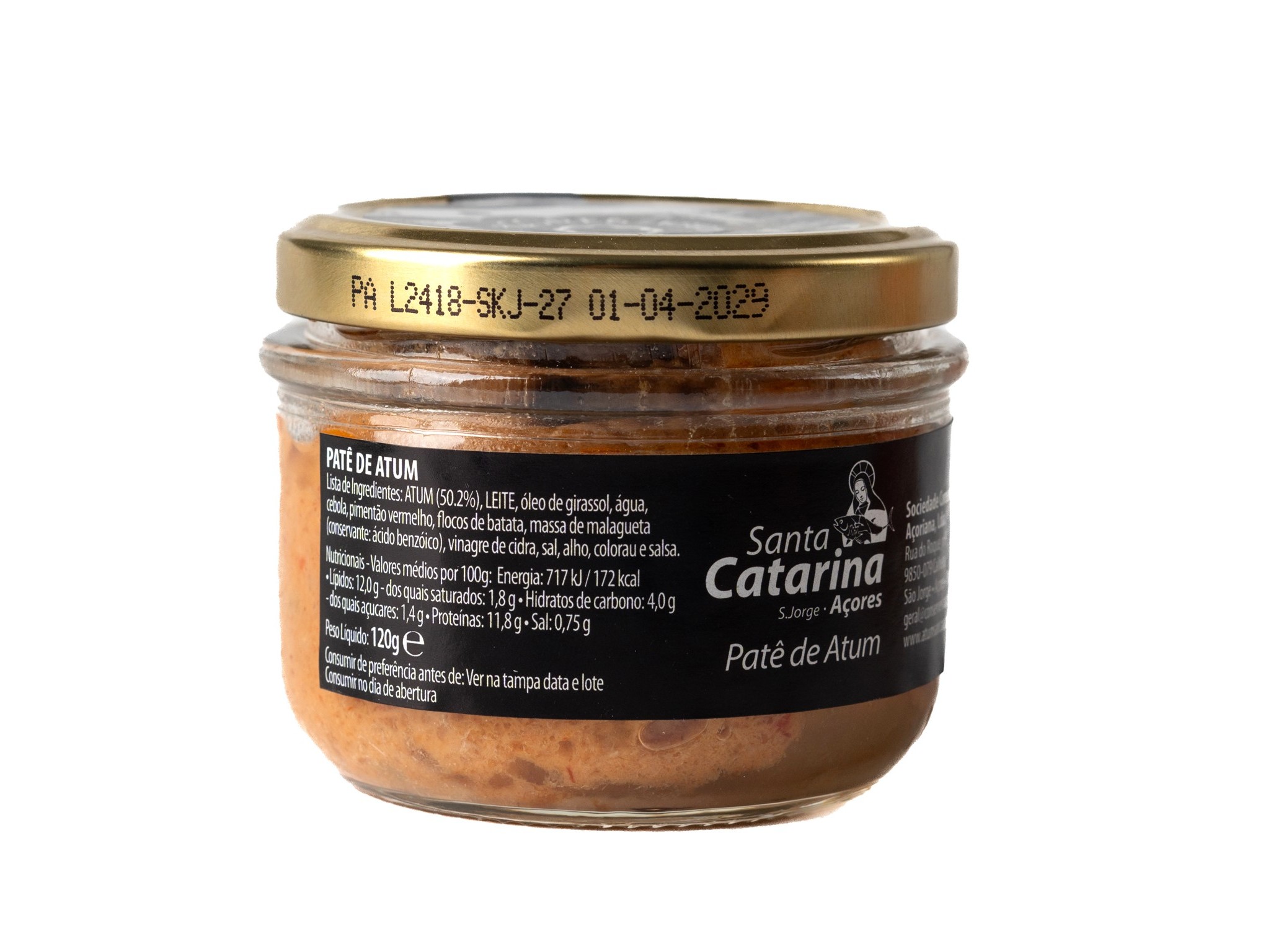 PATÉ DE ATUM SANTA CATARINA 120G