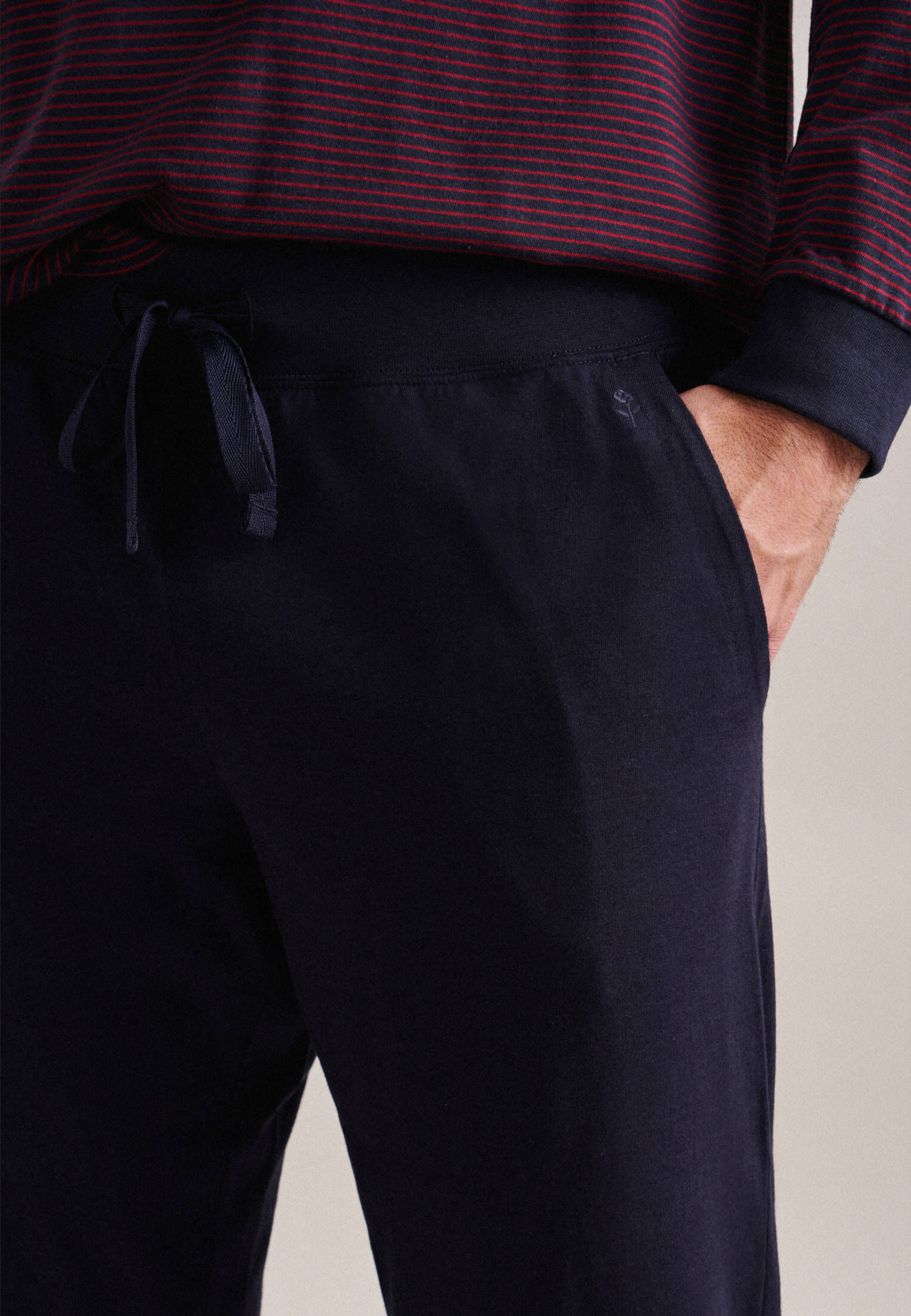 Seidensticker| Herren Pyjama Schwarze Rose