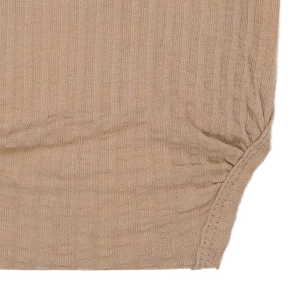 Lodger Seersucker Overslagromper - Lange Mouw - Mt. 56 - Beige