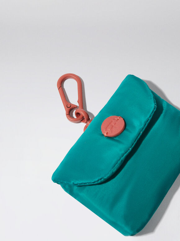 Porta-moedas de nylon - Verde