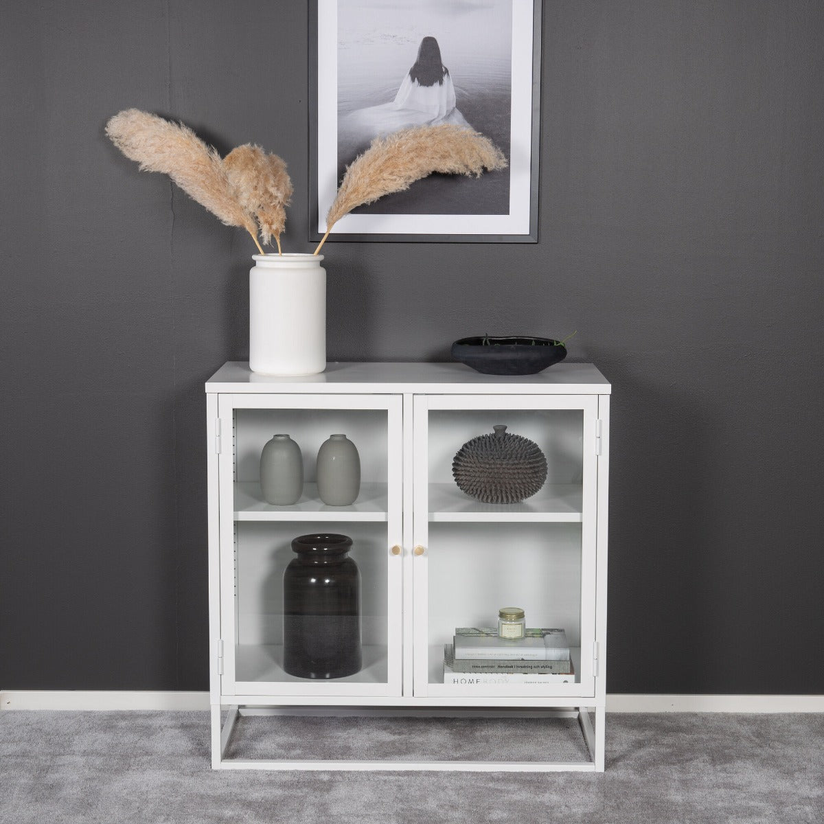 FjÃ´rd - Vitrinekastje Wit - 85x85cm - Bakal