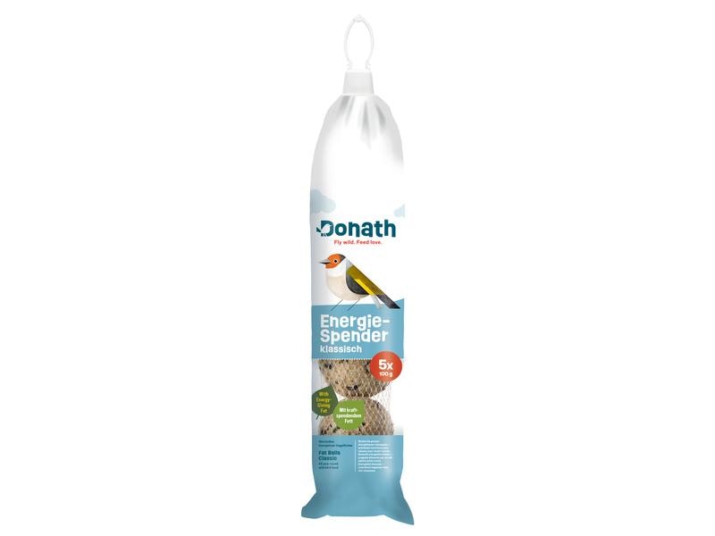 Donath Vogelfutter Energie-Spender klassisch, 5 x 100 g Futter für freilebende Vögel