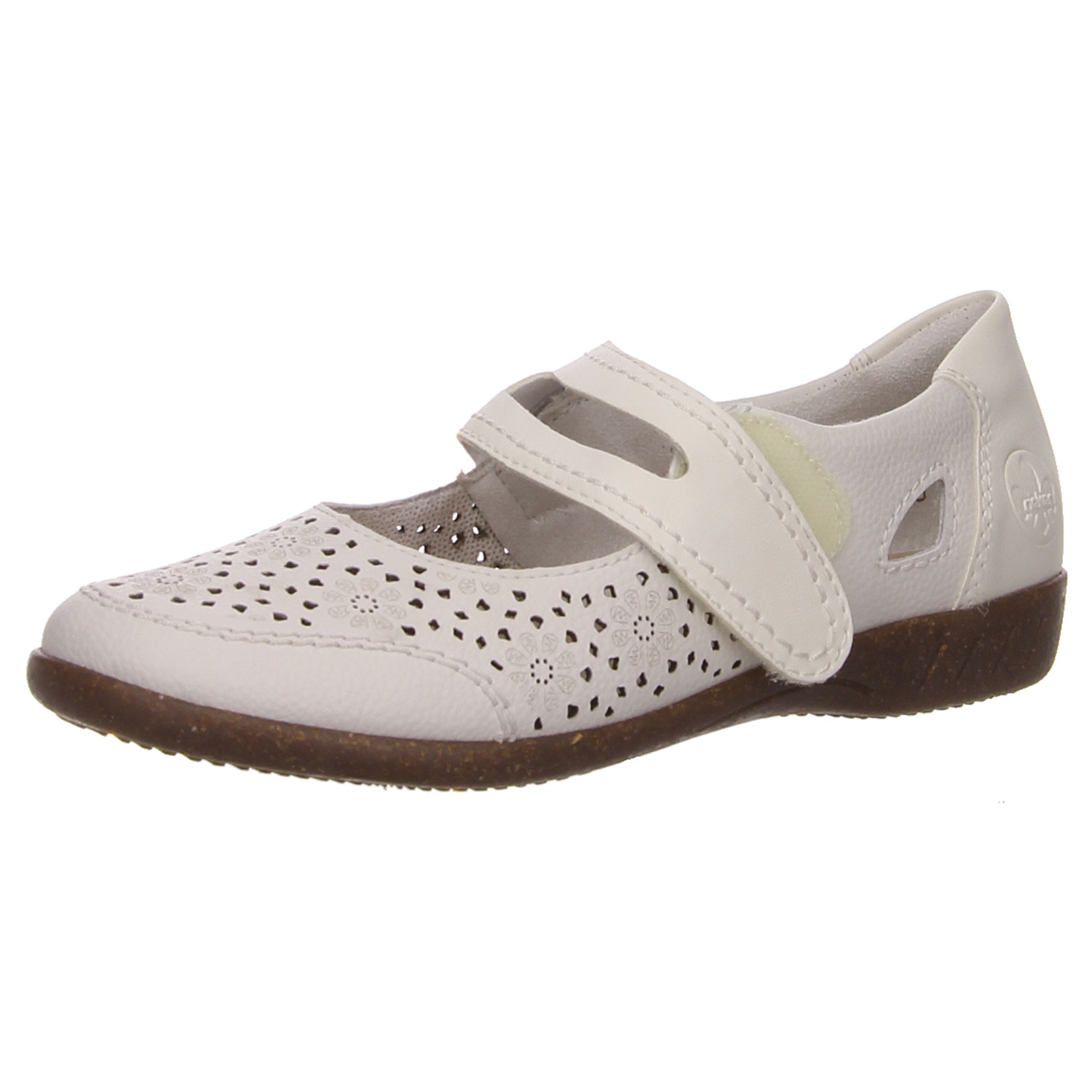 Rieker Halbschuh weiß weiss/weiss kombi