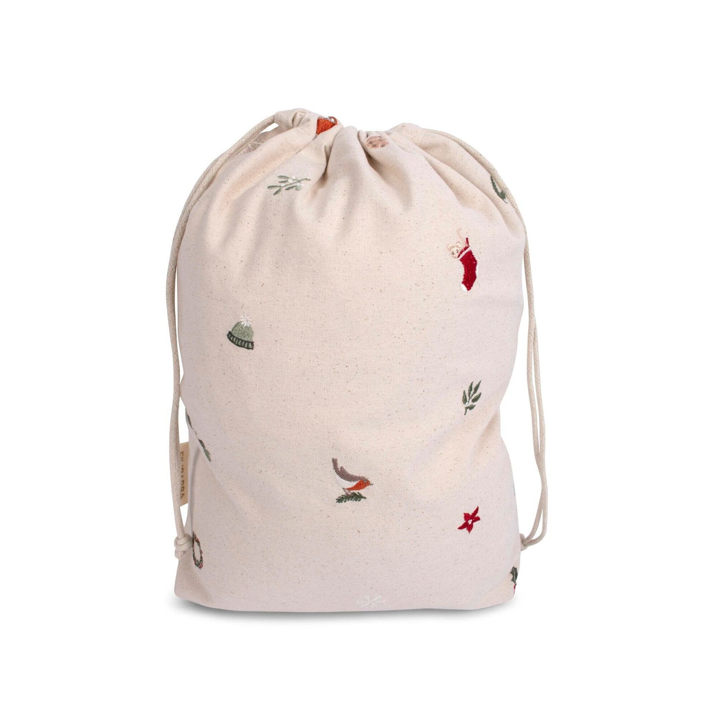 FILIBABBA Geschenktüte aus Stoff mit Stickerei - Wonderful Winter - Medium