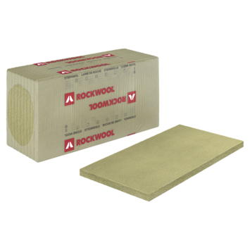 Rockwool wandplaat Rocksono Base 100 x 60 cm, dikte 4,5 cm 7,2 m² (Rd 1.2) 12 stuks