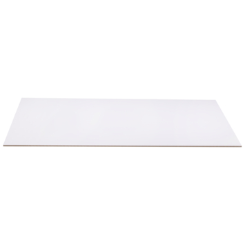 MDF plaat wit gegrond 122x61 cm dikte 9 mm