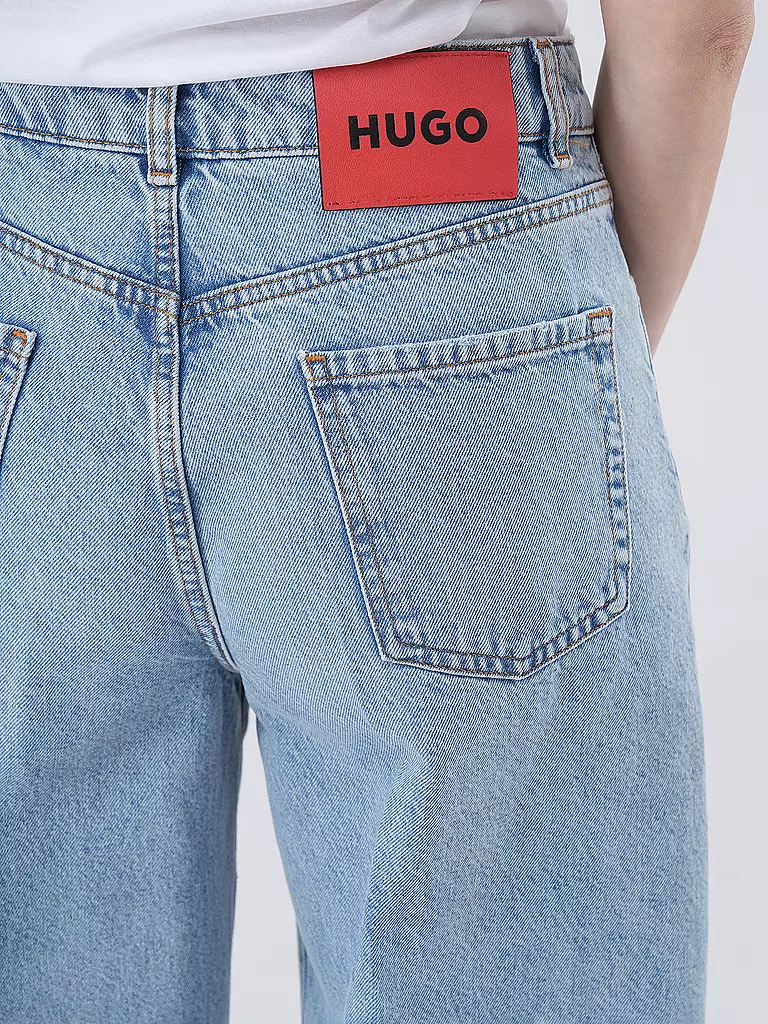 HUGO Jeans Wide Leg GIMINE blau