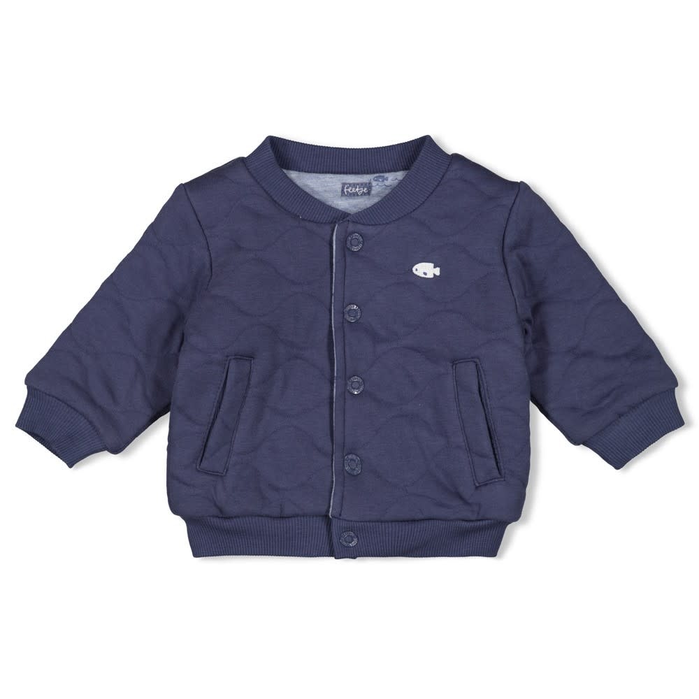 Feetje Feetje omkeerbaar bomberjack - Blue Ocean indigo