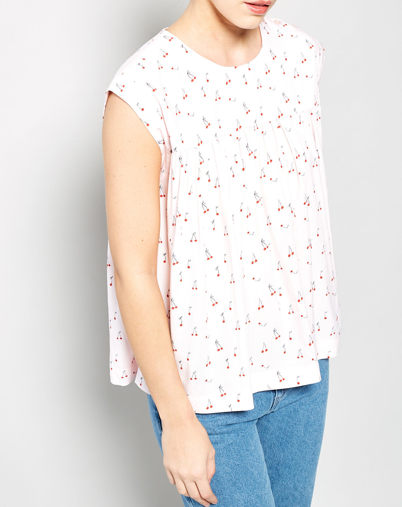 Karl Marc John Top Tutifrou imprimé rose pâle