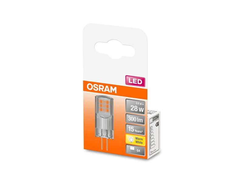 OSRAM Lampe Star Pin 30, 2.6 W, G4 Warmweiss 12 V-Niedervolt-LED-Lampe mit Retrofit-Stecksockel