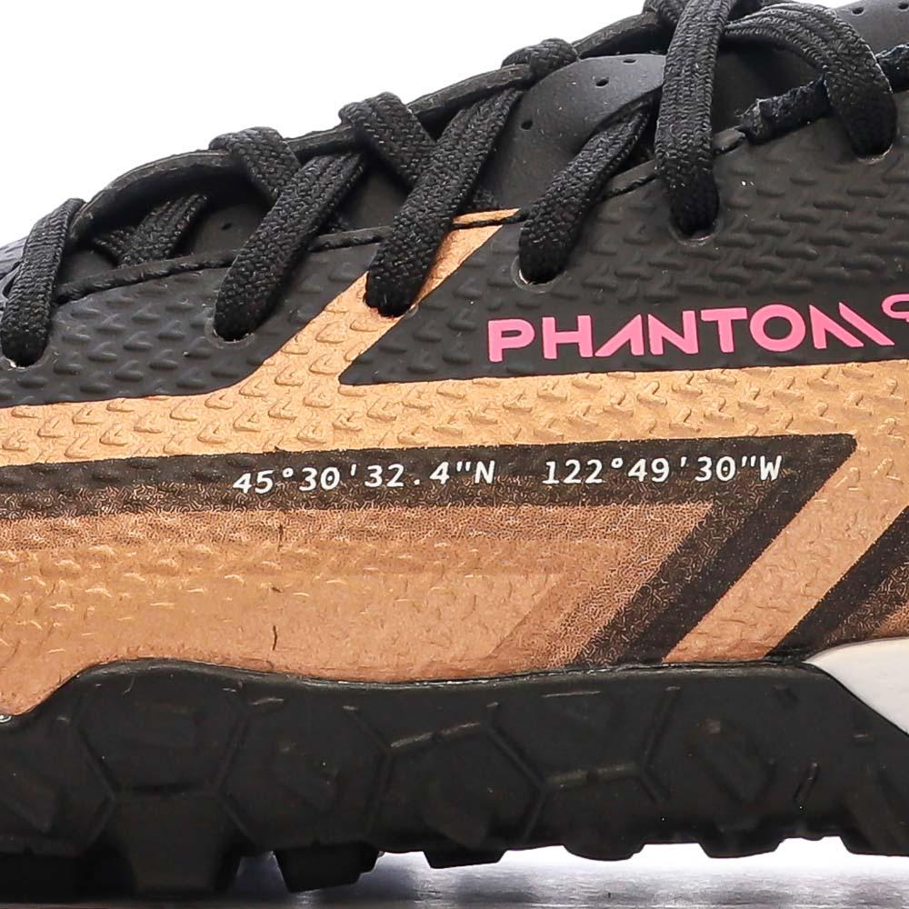 Nike Chaussures de Foot Noir/Bronze Junior Nike Phantom GT2 Academy TF