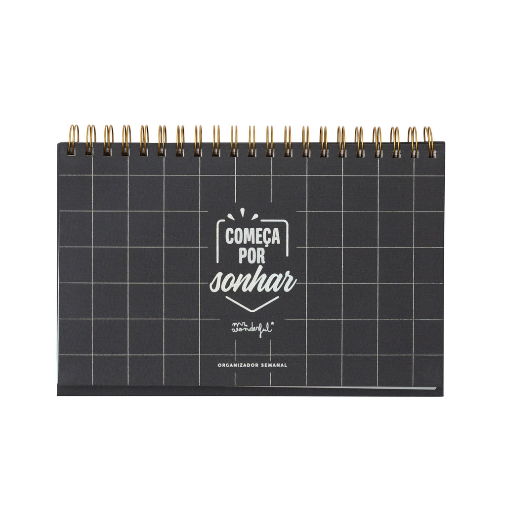 Organizador Semanal - Começa Por Sonhar