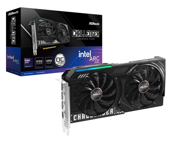 ASRock Challenger - GDDR6-grafikkort - HDMI, 3 x DisplayPort