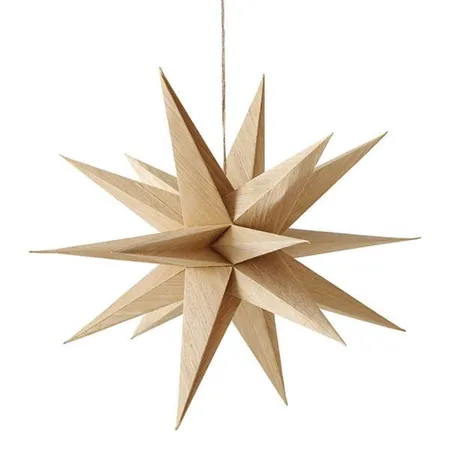 Boltze Dekostern Kylia aus Papier, hellbraun, 40 cm