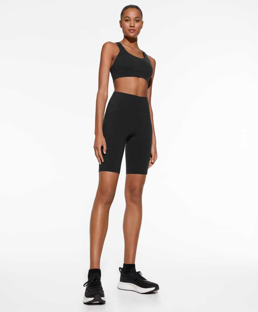 Calça legging básica de compressão para ciclismo, 25 cm