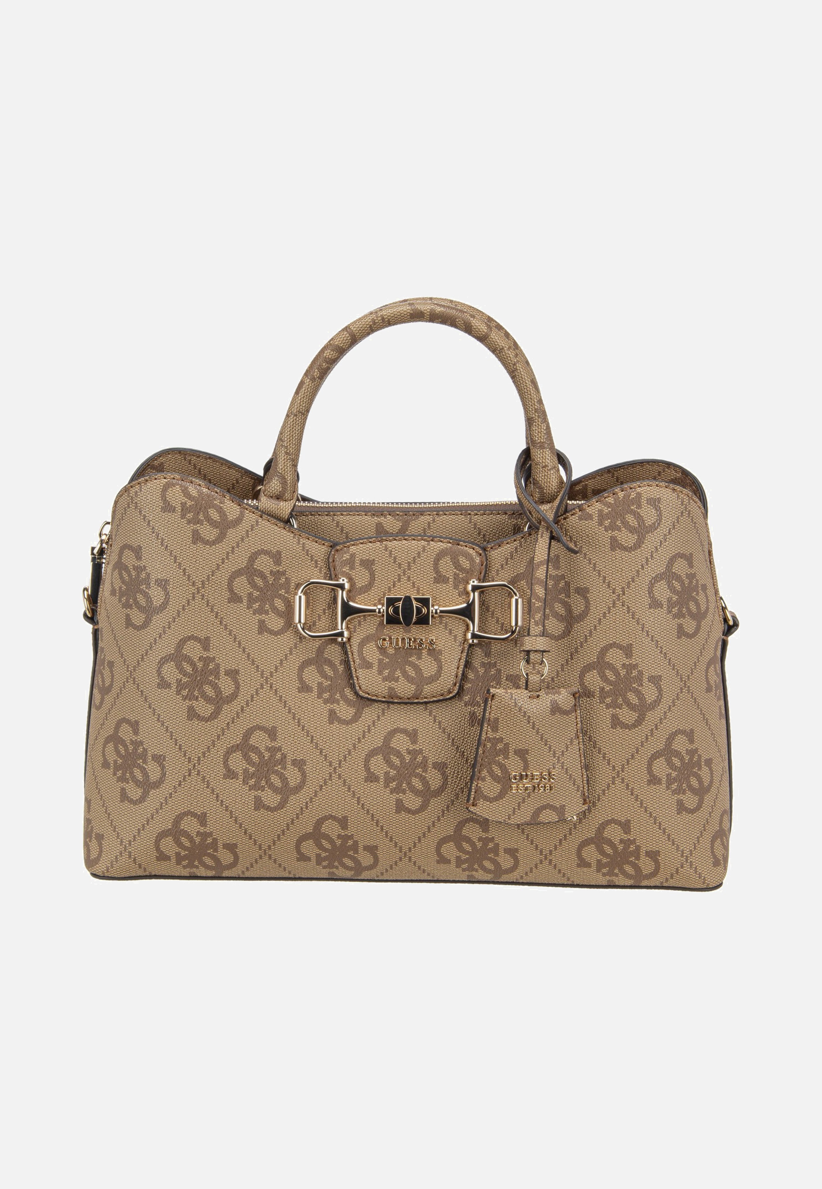 Janie Logo Girlfriend Satchel Latte Logo - Satchel