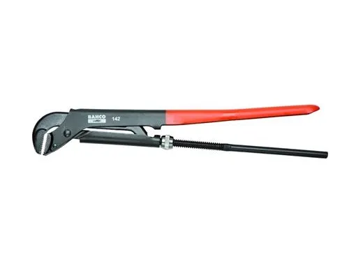 Bahco Swedish Model, Sort, Orange, Svensk rørtang, Orange, 16 cm, 90°, Stål