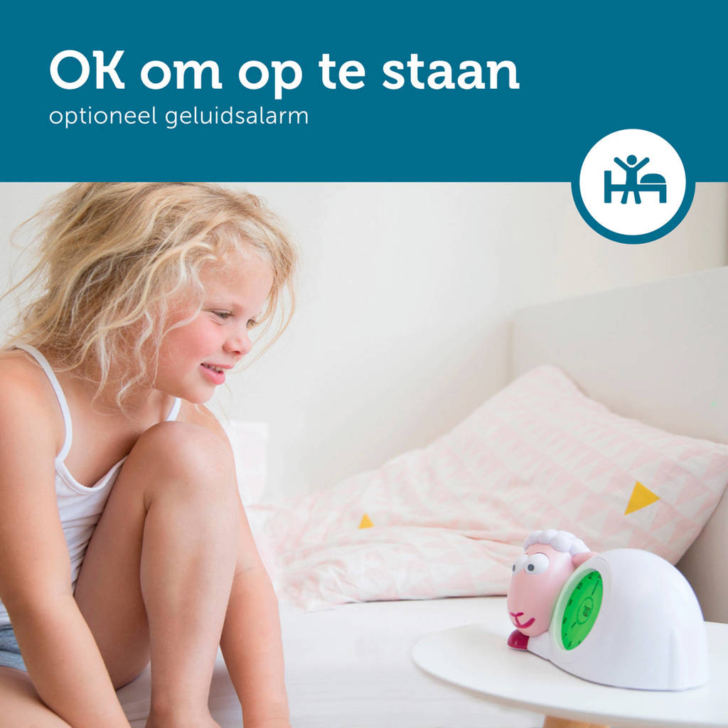 Werkt echt!slaapwekker Sam roze