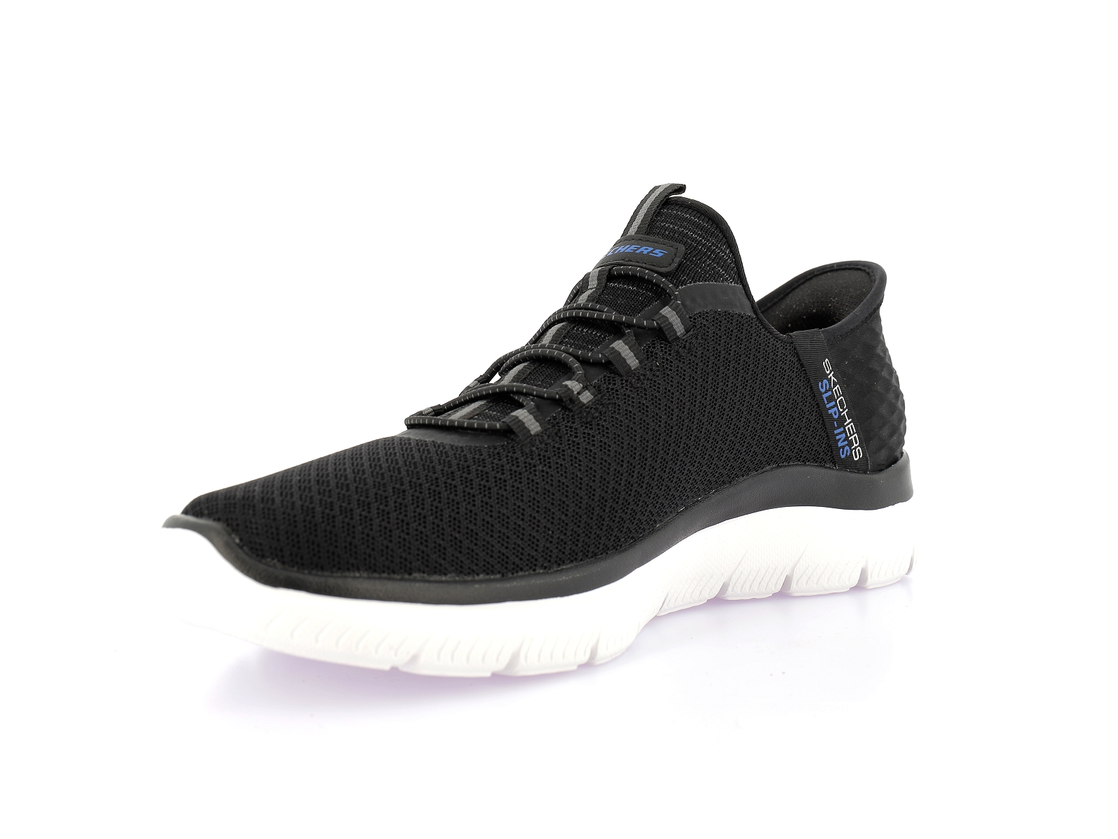 Skechers-SUMMITS SLIPS IN HIGH RAN Matières combinées Noir