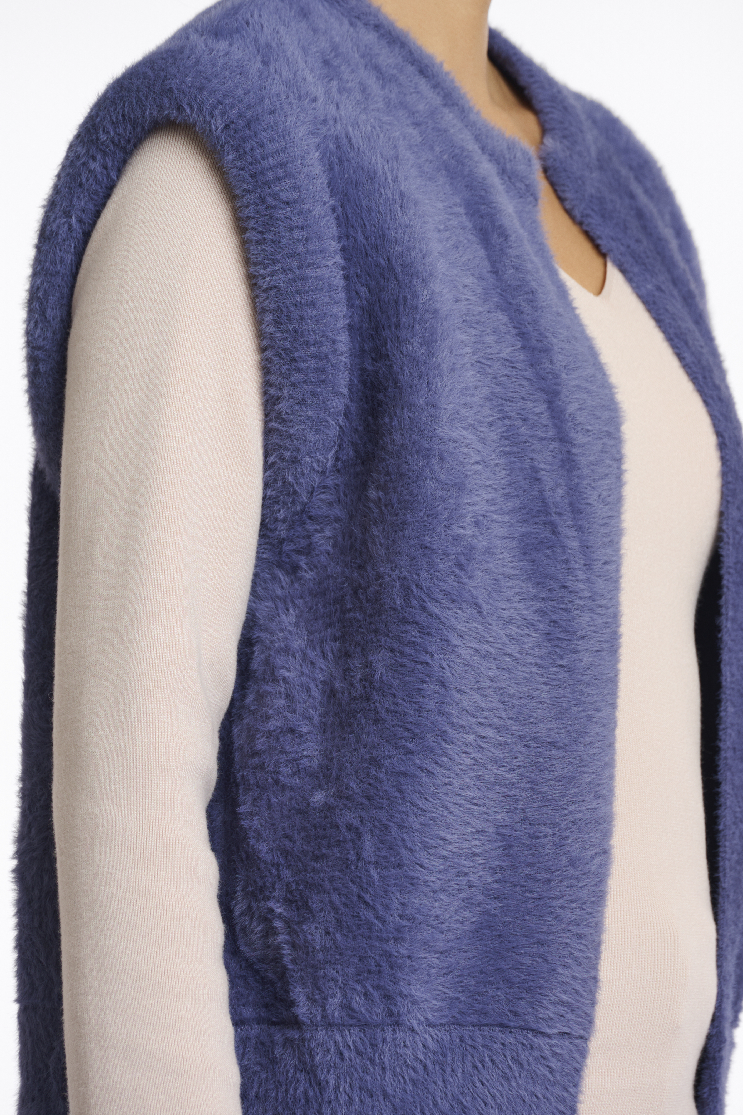 Rino & Pelle - Elona Short Waistcoat - Blue Shadow