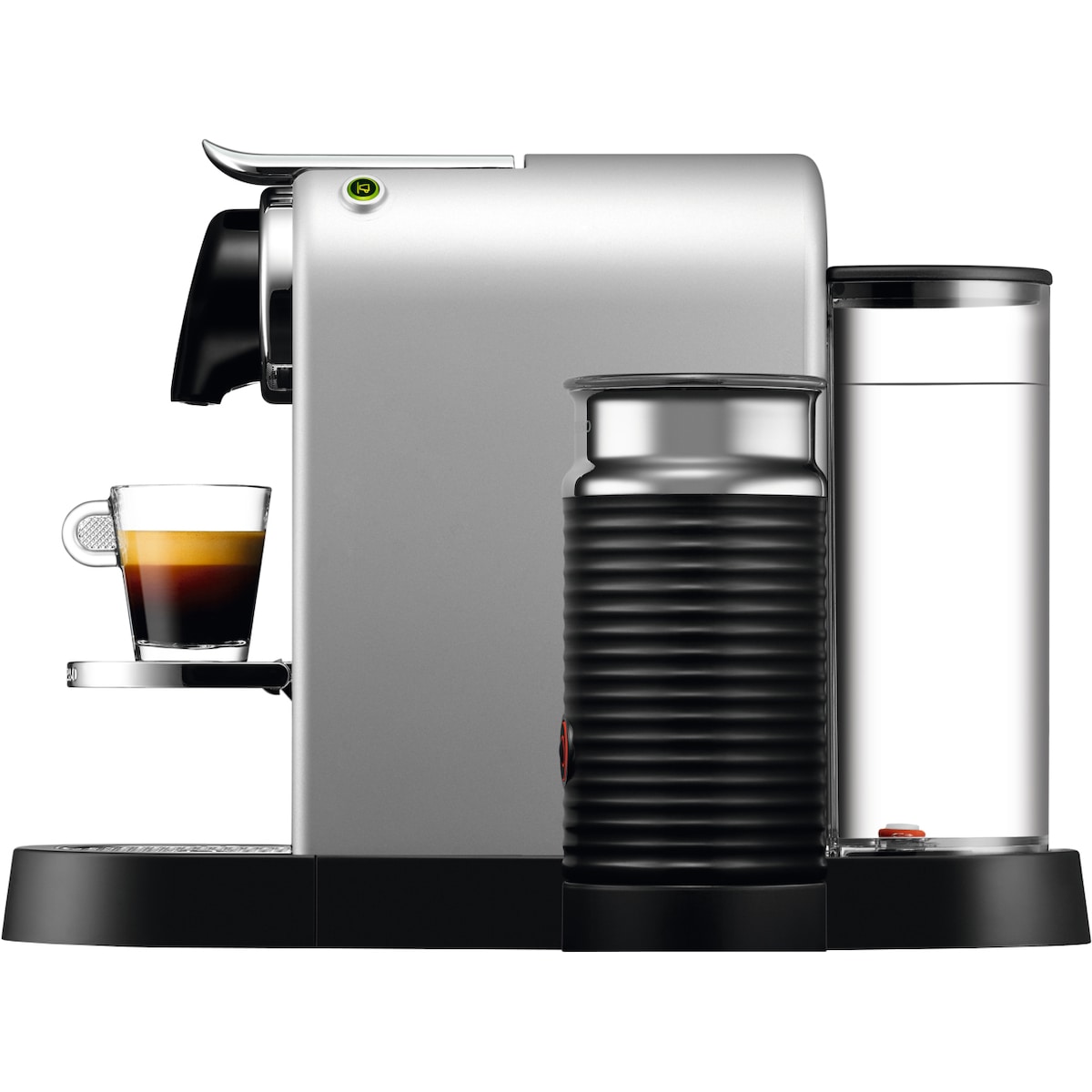 NESPRESSO® CitiZ & Milk kaffemaskin fra Krups, Sølv