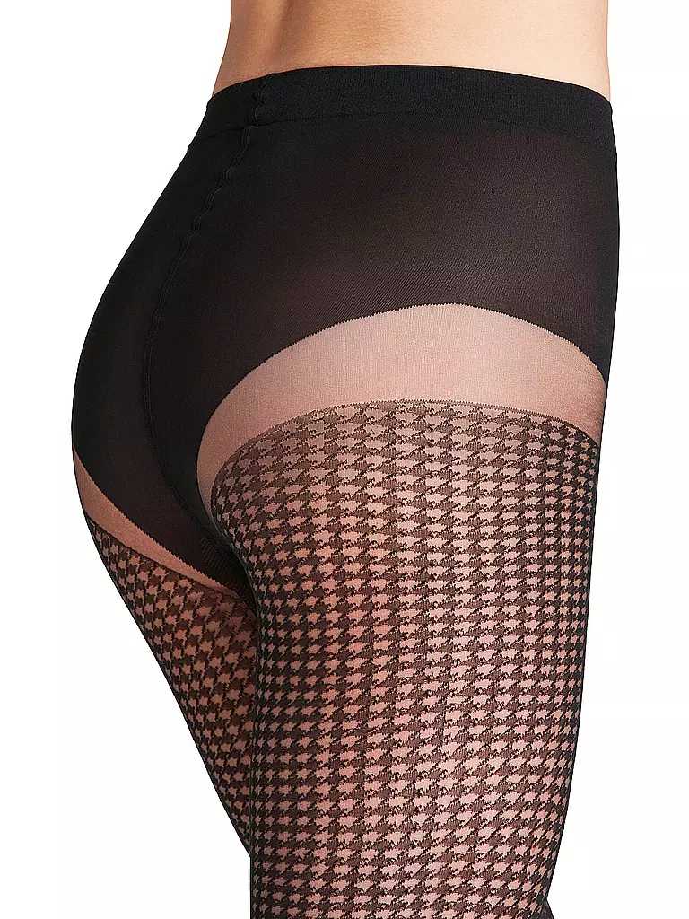 FALKE Strumpfhose HOUNDSTOOTH 15 den black schwarz