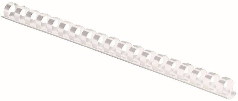 Fellowes Plastikbinderücken, A4, 12 mm, weiss, 25 Stück