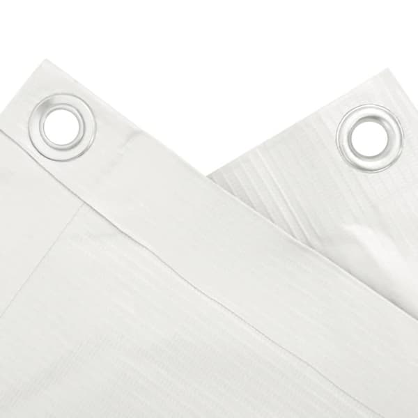 vidaXL Balkongskjerm hvit 400x75 cm PVC