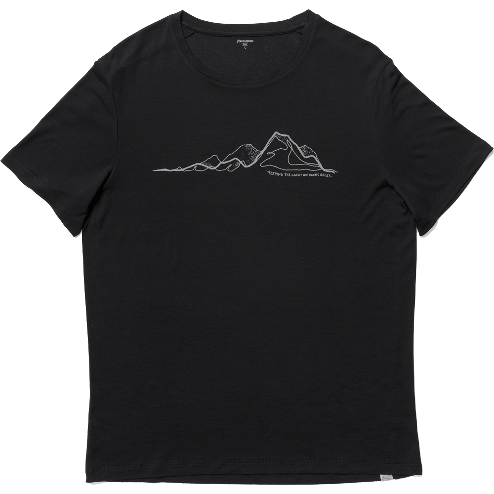 Houdini Tree Message T-Shirt Herren true black