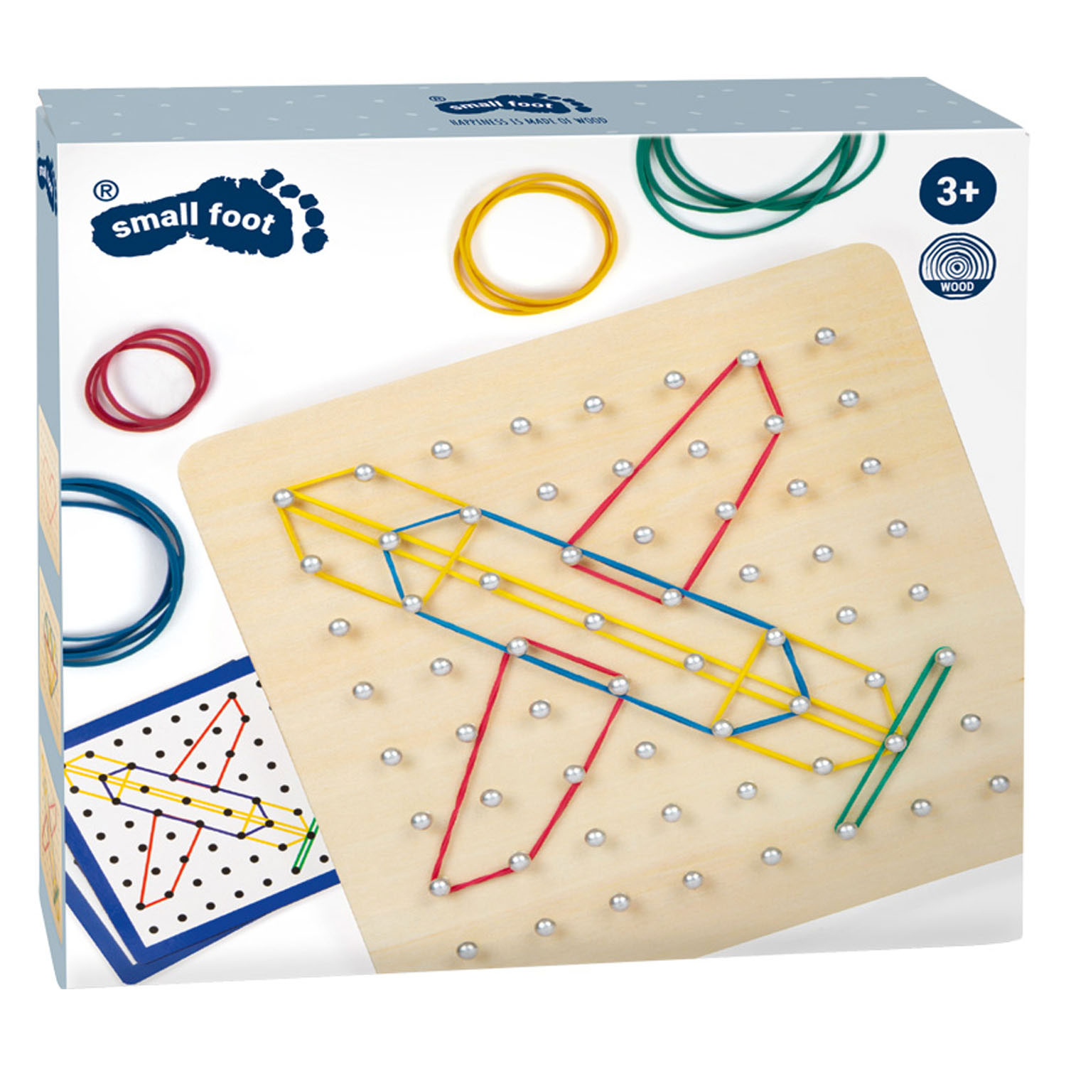 Small Foot-Houten Geobord Set