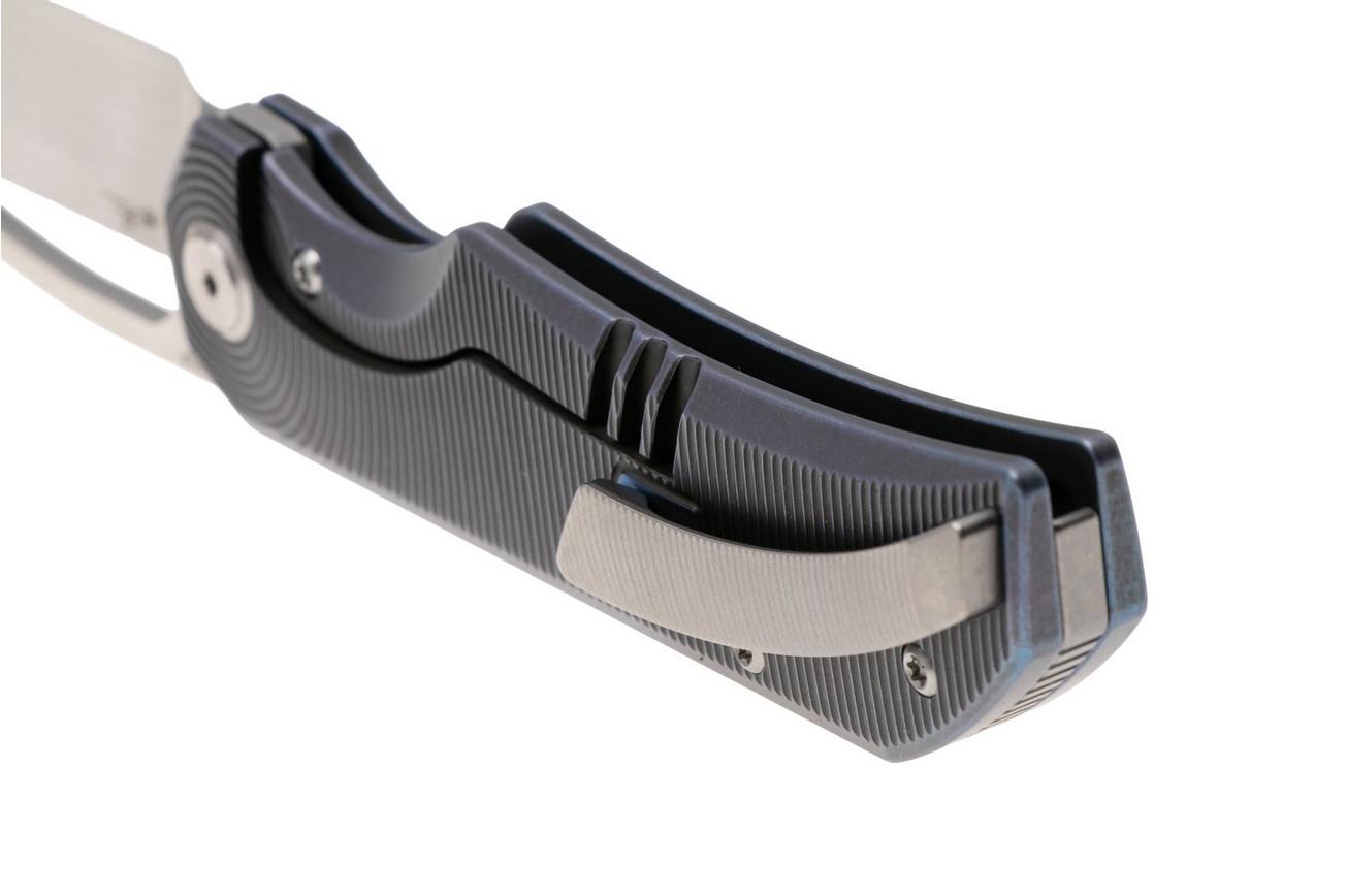 Bestech TAIPAN BT2503D Satin MagnaCut, Blue Titanium, zakmes, James Lowe design
