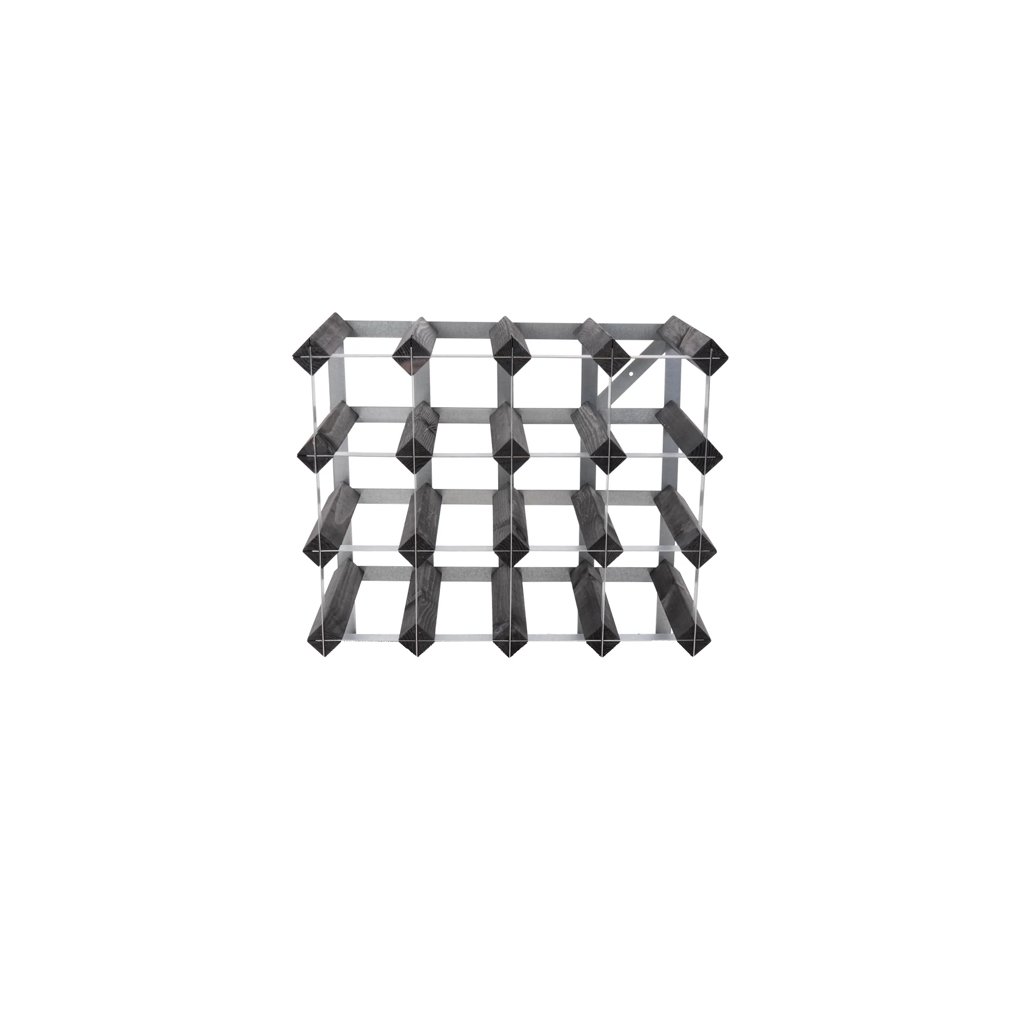 Traditional Wine Rack  Vinreol, 16 flasker - sort ask