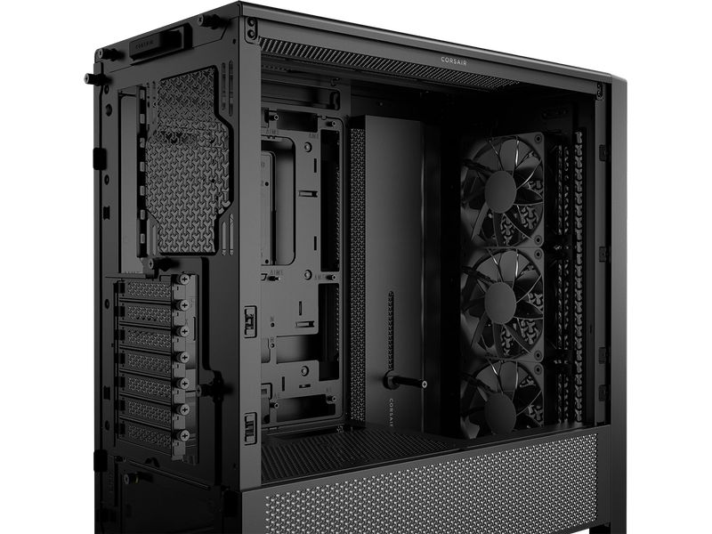 Corsair PC-Gehäuse Frame 4000D RS Schwarz Midi Tower-Gehäuse mit Seitenfenster