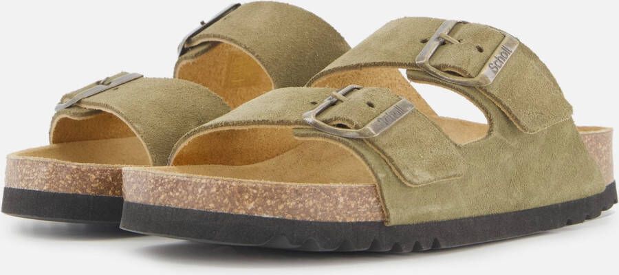 Scholl Josephine Sandalen groen Suede Dames