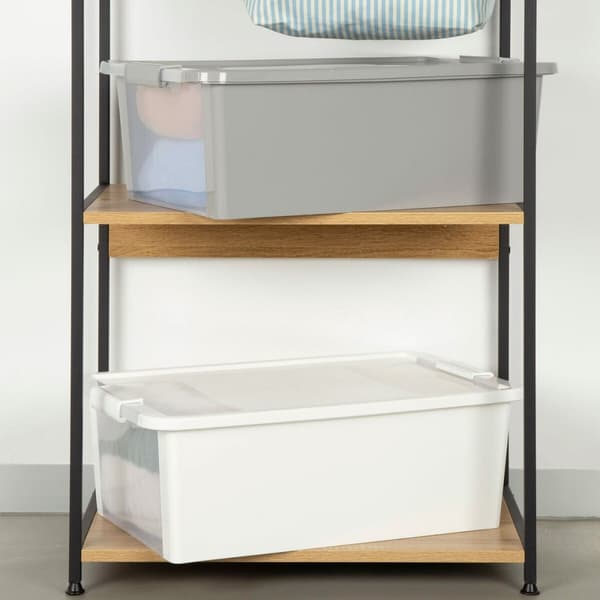 Oppbevaringsboks Curver Grå Plast 26 L 55 x 19 x 35 cm (7 enheter)