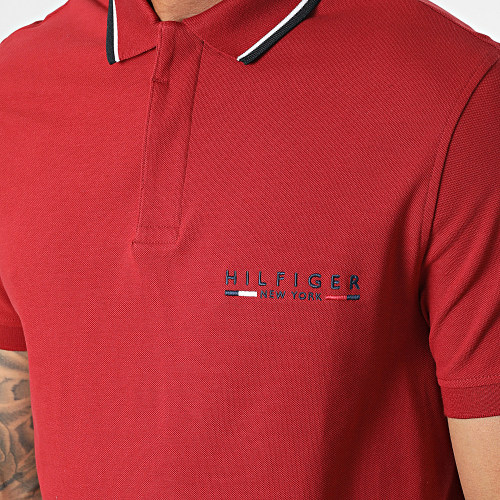 Polo Manches Courtes Brand Love Logo 9525 Bordeaux