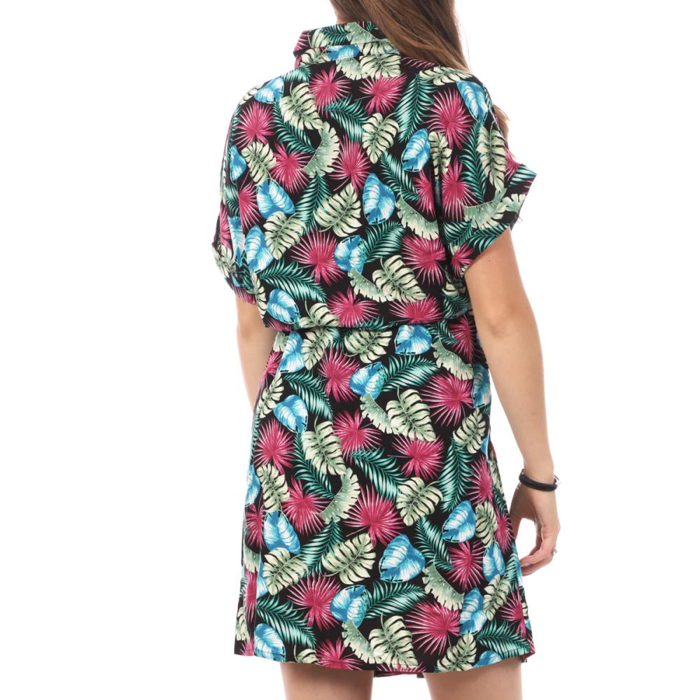 Vero Moda Robe Chemise Noir/Rose Femme Vero Moda Easy
