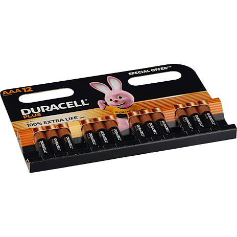 Duracell Plus Boost AAA batterier 12-pak