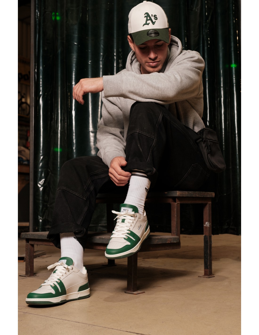 mercer Baskets de ville homme the brooklyn white vert