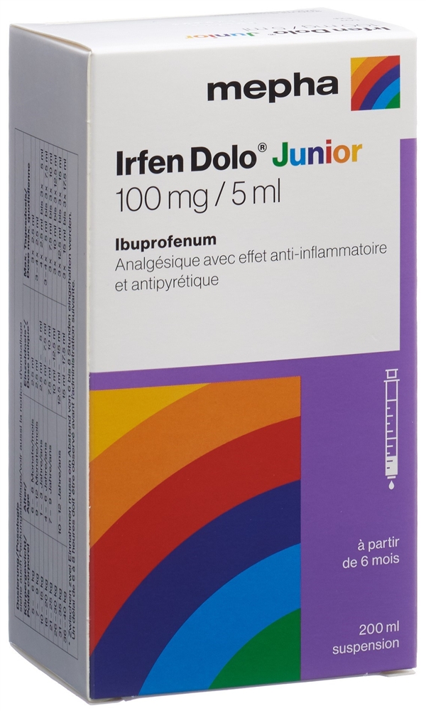 IRFEN Junior 100 mg/5ml<br>200 ml, Flasche, Suspension zum Einnehmen