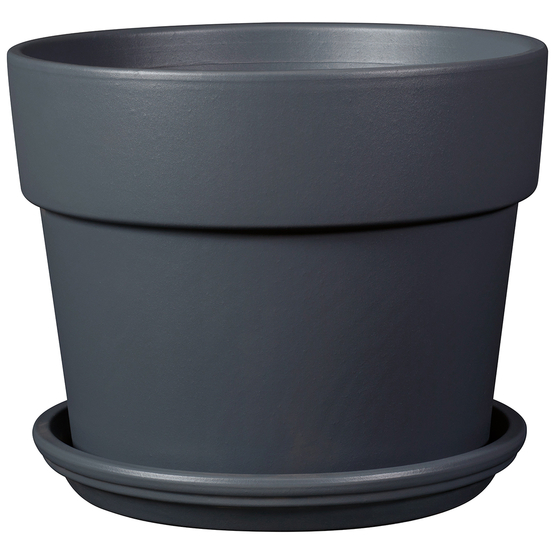 Kit Pot Perfetto Bigband avec Soucoupe coloris Cendre Ø.39cm