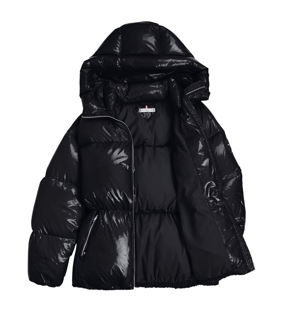 Jaqueta puffer Tommy Hilfiger New York Gloss azul marinho