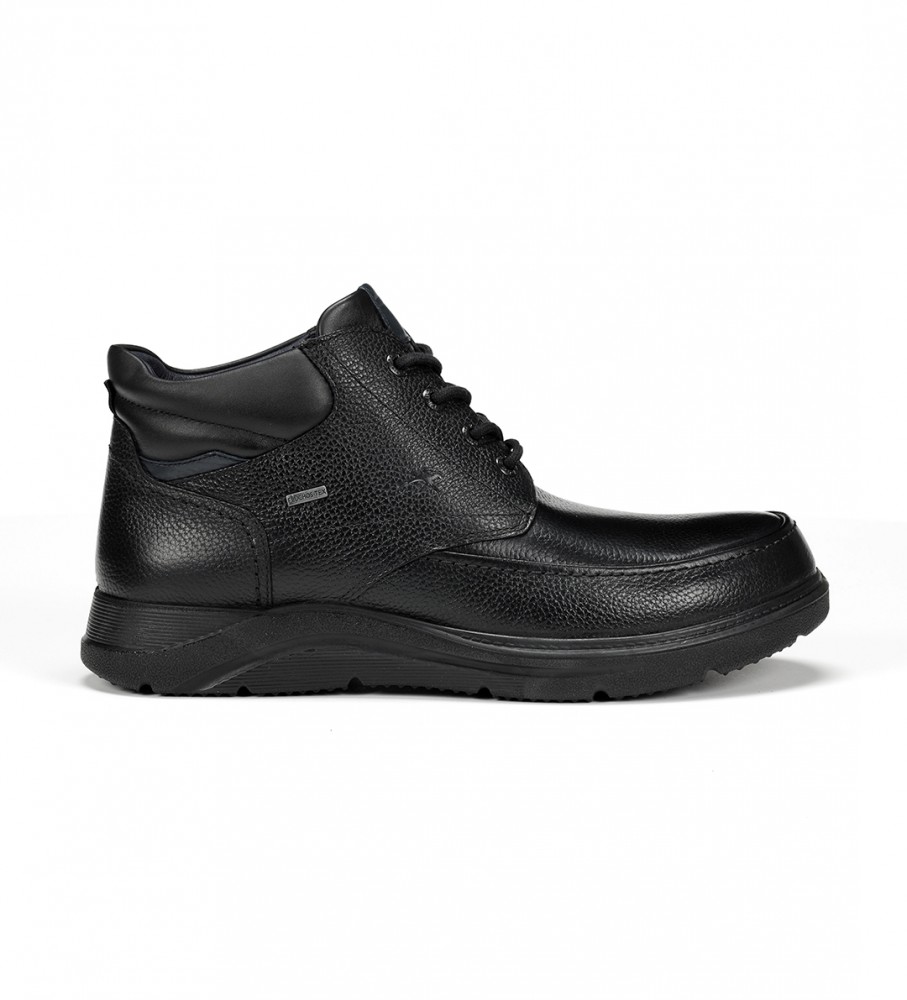 Botas de tornozelo Fluchos Denver em couro preto
