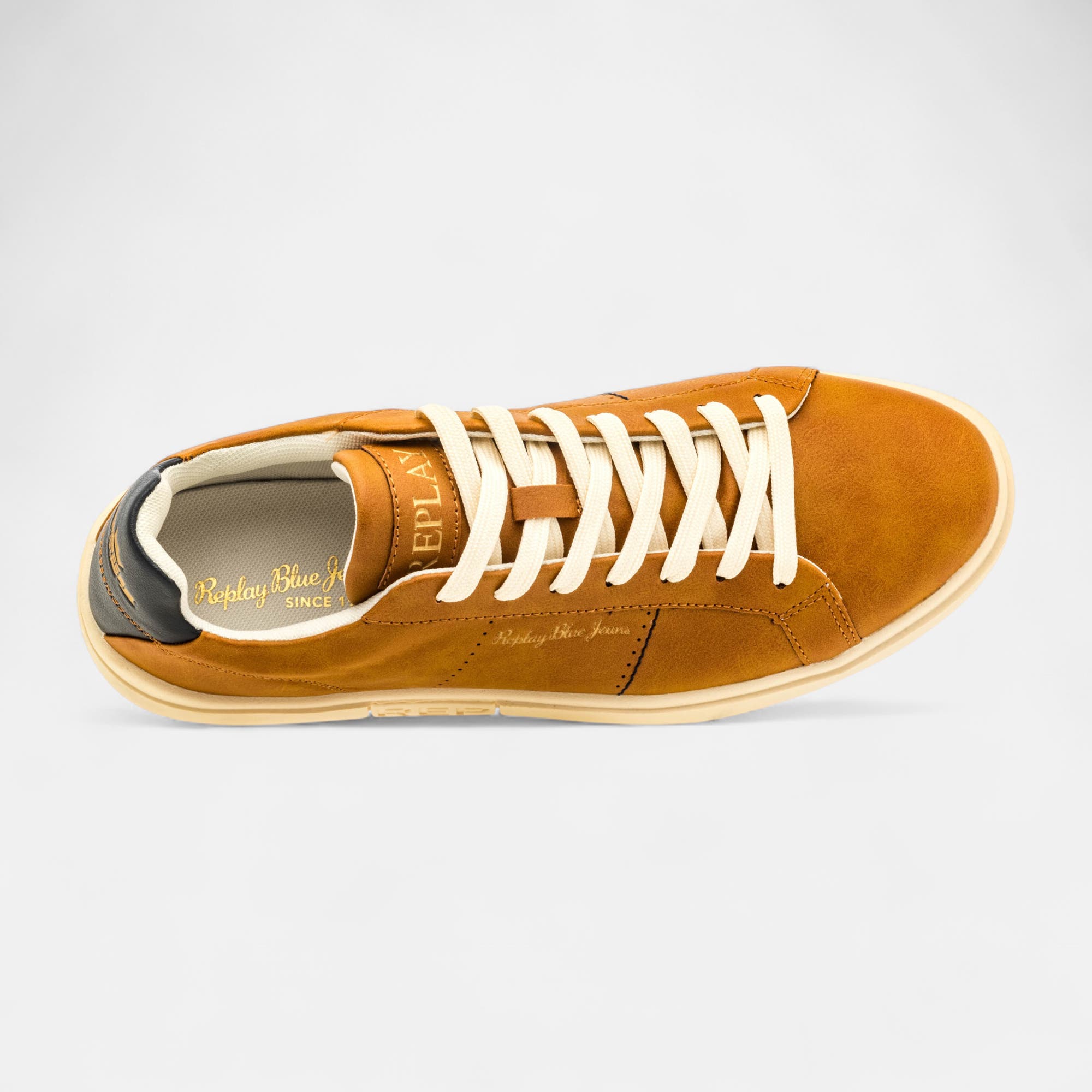 Baskets basses Homme cognac