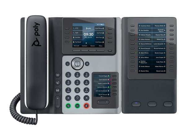 Poly Edge E Expansion Module - Tastutvidelsesmodul for VoIP-telefon - 22 multifunksjonelle linjetaster - for Poly Edge E400, E500