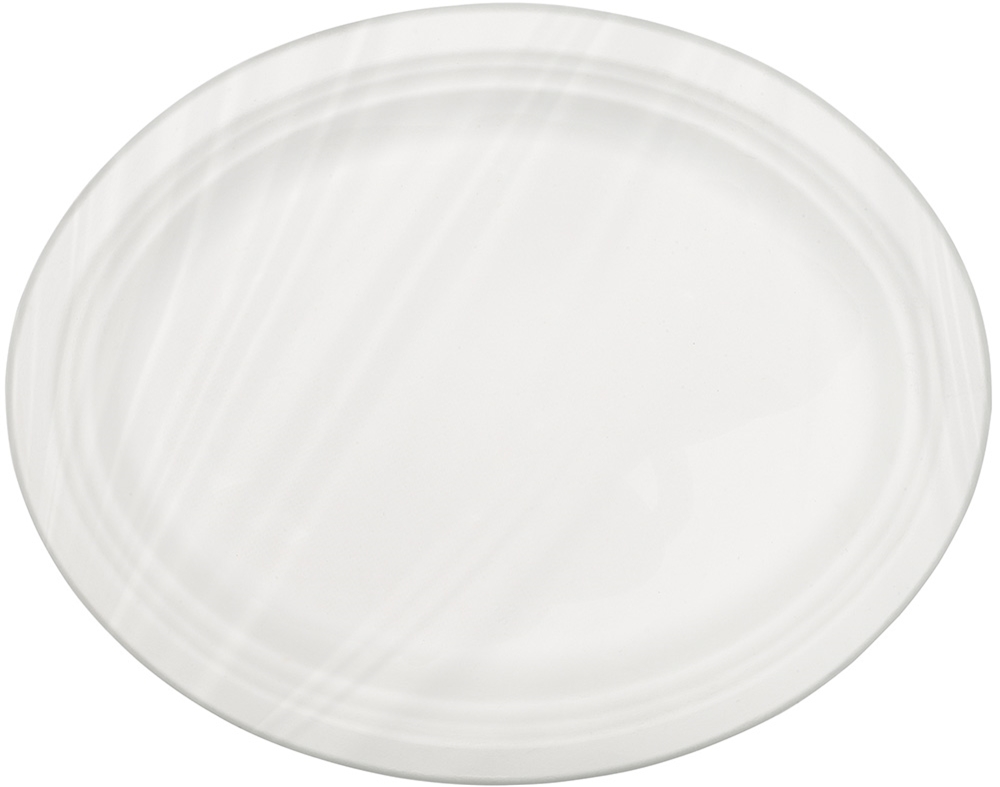 PRATO OVAL ACTUEL FIBRA CANA COMPOSTÁVEL 26X32 PACK 5 UNIDADES