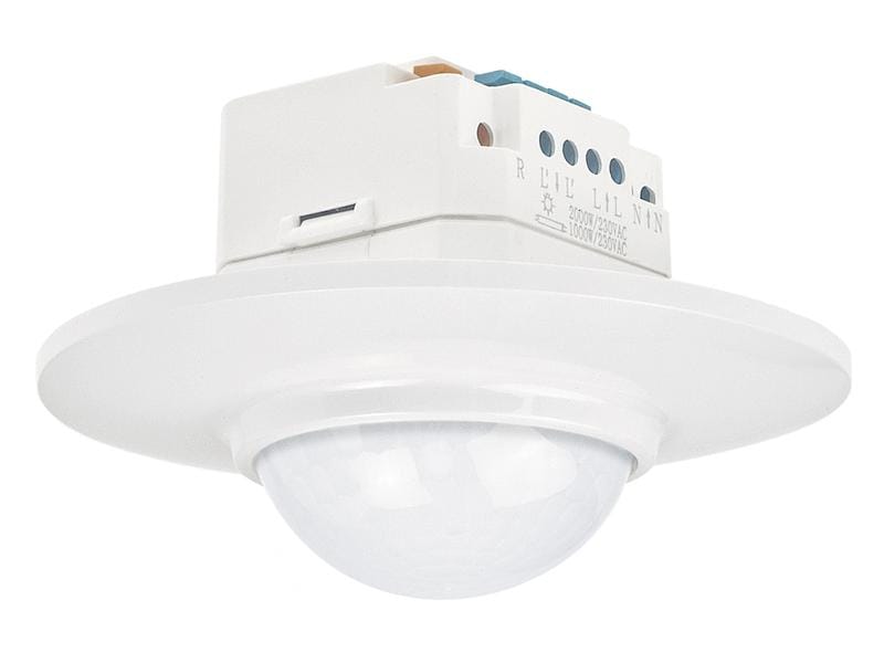 NIKO PIR Bewegungsmelder Swiss Garde 360 Plus IP20, Rund, W (Infrarot-)Bewegungssensor zur Deckeneinbaumontage