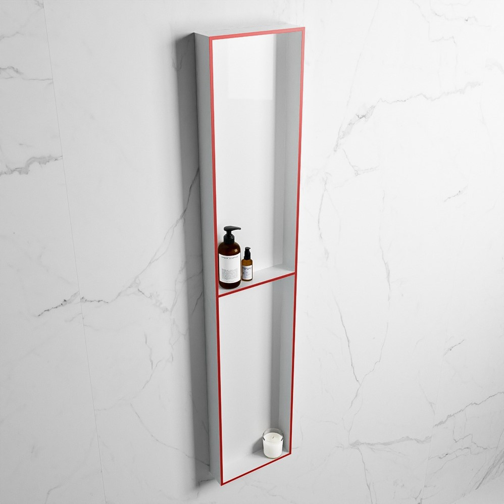 Mondiaz Easy nis 90x30x8cm 2 vakken fire/talc